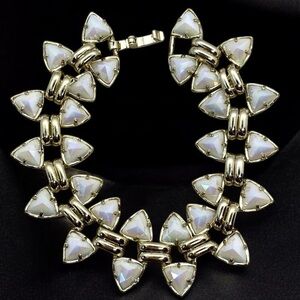 Kendra Scott Rare/Retired Robby Bracelet Iridescent Triangle Statement HTF